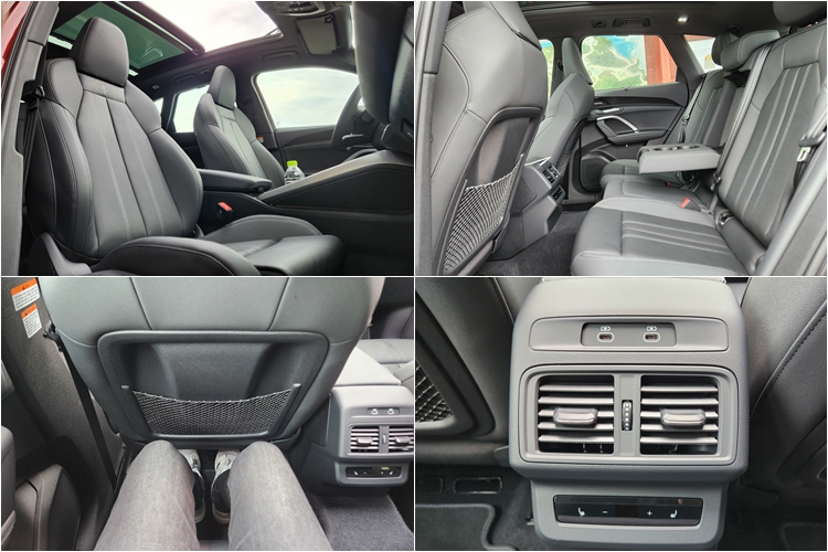 아우디 Q5 40 TDI 콰트로 S-라인 블랙 에디션 실내. 2열 공간은 무난하다. / 사진=제갈민 기자