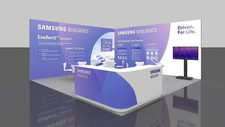 삼성바이오로직스가 2년 연속 BIX에 참가해 단독 부스를 운영한다. 사진은 BIX 2025 삼성바이오로직스 부스 이미지. / 삼성바이오로직스