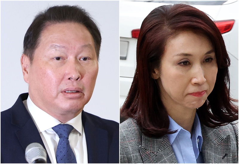 대법원 1부(주심 서경환 대법관)는 16일 최태원 회장과 노소영 관장의 이혼·재산분할 사건 상고심에서 노태우 전 대통령이 제공한 300억원의 금전 지원을 재산분할의 기여로 볼 수 없다고 판단해 사건을 파기환송했다. / 뉴시스