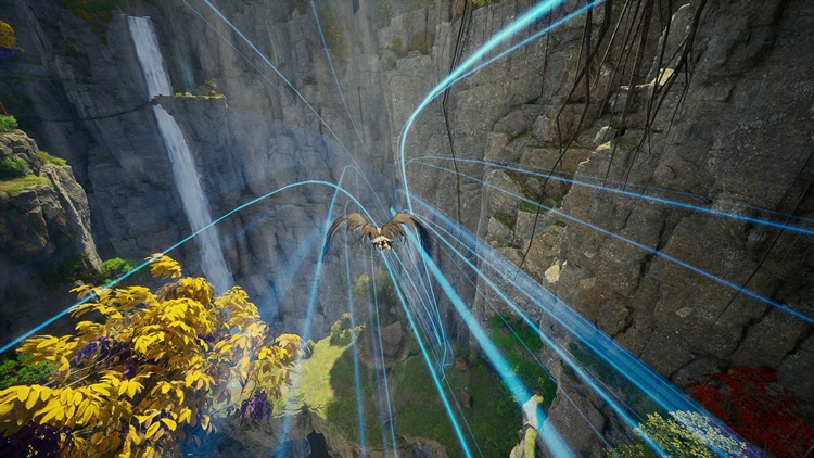 우루구구 협곡에선 바람길을 이용해 최종 보스가 있는 곳으로 이동할 수 있다. / 엔씨소프트