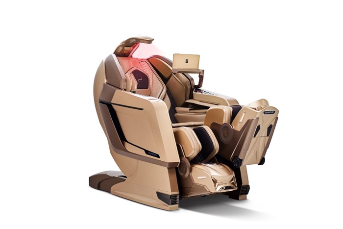 사진은 글로벌 오디오 브랜드 뱅앤올룹슨(Bang&Olufsen)과 협업으로 완성된 바디프랜드 에스테틱 헬스케어로봇 ‘퀀텀 뷰티캡슐’ / 바디프랜드