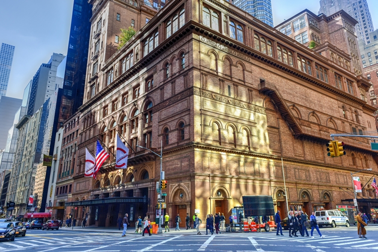 모두투어가 미국 뉴욕 패키지 ‘뉴욕 클래식 문화 여행 2탄’을 선보였다. 사진은 뉴욕 카네기홀. / 모두투어