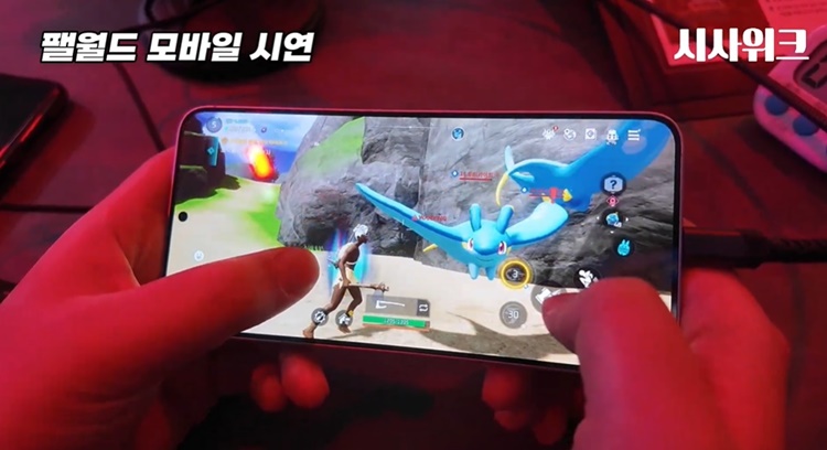 사진은 루미카이트 이름의 팰과 전투하는 모습. / 제작=이주희 기자