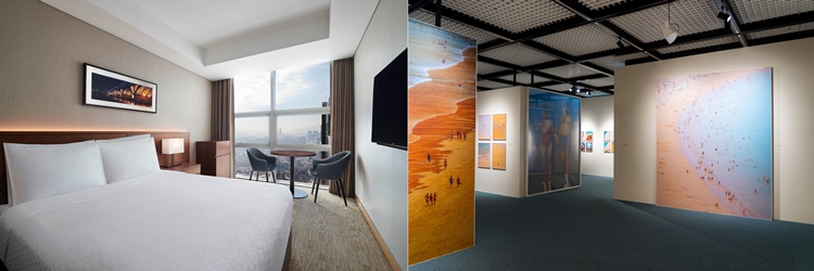 조선호텔앤리조트의 포포인츠 바이 쉐라톤 조선 서울역 호텔은 와인과 플래터를 포함한 객실 패키지 및 요시고 사진전 티켓을 포함한 패키지 2종을 선보였다. / 조선호텔앤리조트