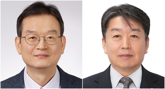 태광그룹은 2026년 계열사 대표 인사를 단행하고 김대현(좌) 흥국생명 대표를 흥국화재 대표로, 김형표(우) 흥국생명 경영기획실장을 흥국생명 대표로 내정했다고 18일 밝혔다. / 태광그룹 