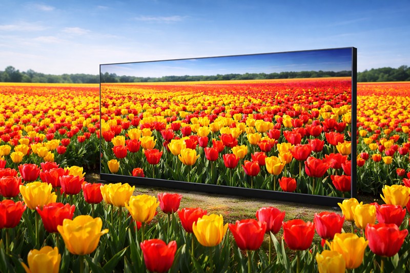 국내 대표 가전업체인 ‘삼성전자’와 ‘LG전자’의 내년도 스마트 TV 시장 경쟁도 더욱 가속화되고 있다. 특히 ‘마이크로 RGB LED’ 기술을 기반으로 한 차세대 TV경쟁은 더욱 치열해질 전망이다./ 생성형 AI로 제작한 이미지