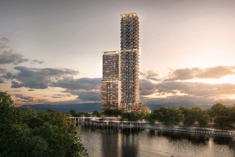 서울 성수동 옛 삼표레미콘 공장 부지에 조성 예정인 최고 79층 규모의 미래형 업무복합단지 조감도. / 삼표그룹