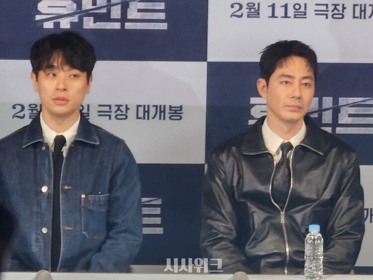 배우 조인성(왼쪽)과 박정민이 영화 ‘휴민트’로 강렬한 시너지를 완성한다. / 시사위크 DB