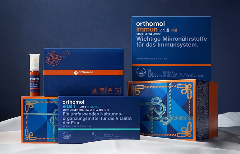 동아제약은 독일 건강식품 브랜드 오쏘몰 비타민 제품의 카카오톡 선물하기 전용 설맞이 기획팩을 선보였다. / 동아제약