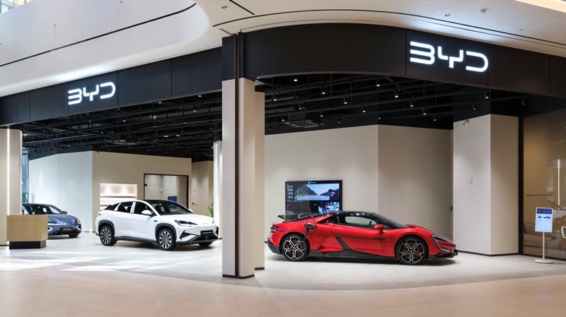 DT네트웍스는 BYD 딜러사 중 유일하게 스타필드 전시장을 갖춰 운영 중이다. 사진은 BYD Auto 스타필드 빌리지 운정 전시장 / DT네트웍스