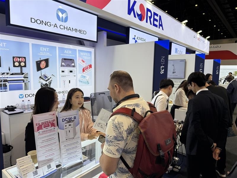 동아ST 자회사 동아참메드가 지난 9∼12일 아랍에미리트(UAE) 두바이에서 개최된 ‘월드헬스엑스포(WHX) 두바이 2026’에 참가했다. / 동아제약