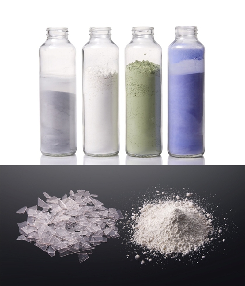 LG전자 측에 따르면 지난해 2월 테스트를 진행한 친환경 세탁소재는 △LG퓨로텍(PuroTec) △미네랄워시(Mineral Wash) △마린글라스(Marine Glass)로 총 3가지다. 사진은 LG전자가 개발한 유리 파우더  ‘LG퓨로텍’의 모습./ LG전자