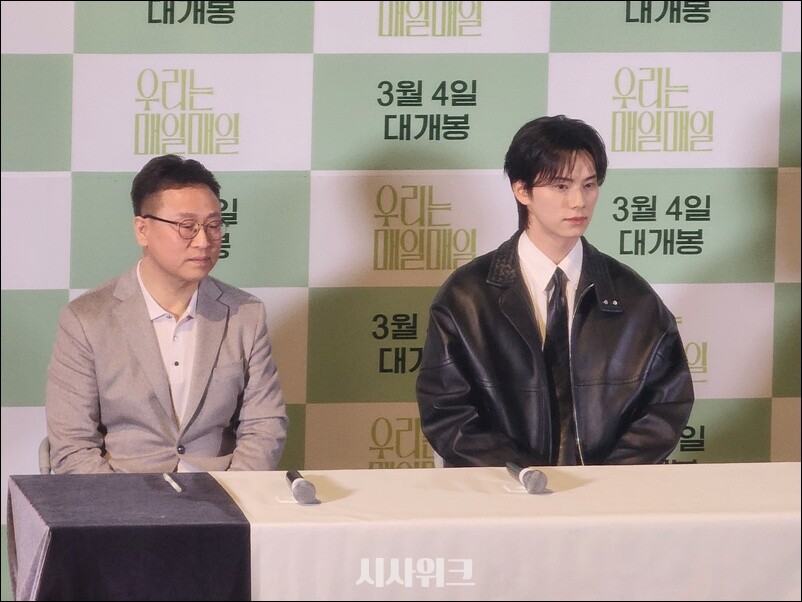 김민재 감독(왼쪽)과 이채민이 고 김새론을 떠올렸다. / 시사위크 DB