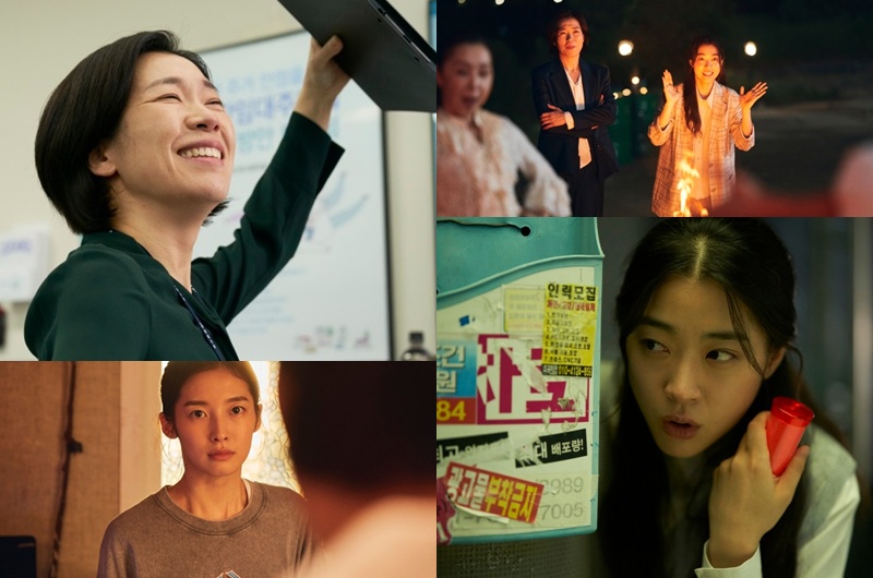 호연을 펼친 배우들. 염혜란(위 왼쪽)과 최성은(오른쪽 아래), 아린(왼쪽 아래). / 디스테이션