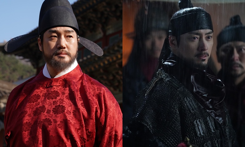 강렬한 존재감을 보여준 ‘왕과 사는 남자’ 유지태(왼쪽)와 이준혁. / 쇼박스