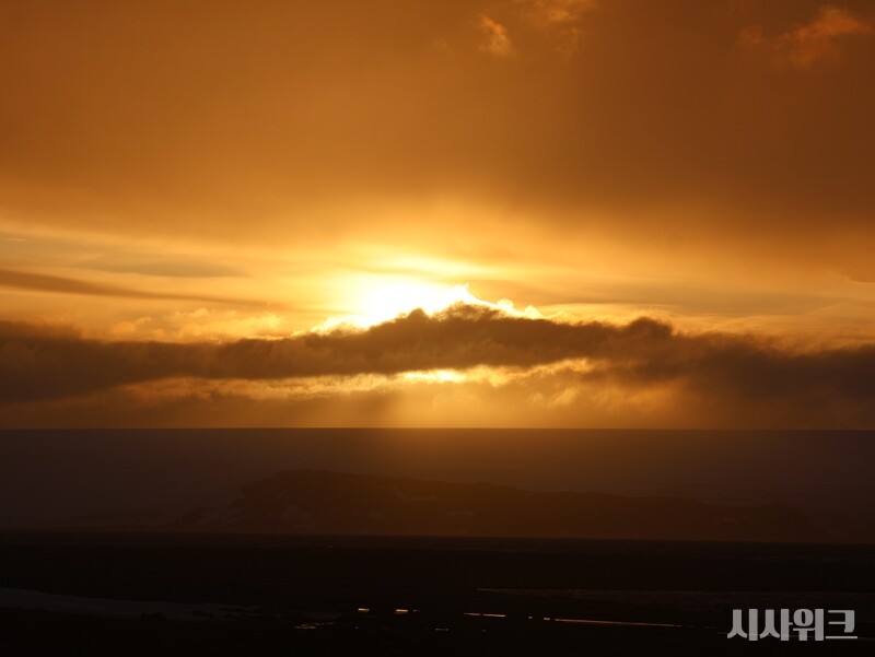 남극의 아름다운 일몰 광경./ 사진=남극특별취재팀