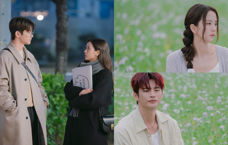 ‘월간남친’에서 현실과 가상을 넘나들며 설레면서도 공감 가득한 로맨스를 완성한 (왼쪽)서인국과 지수. / 넷플릭스