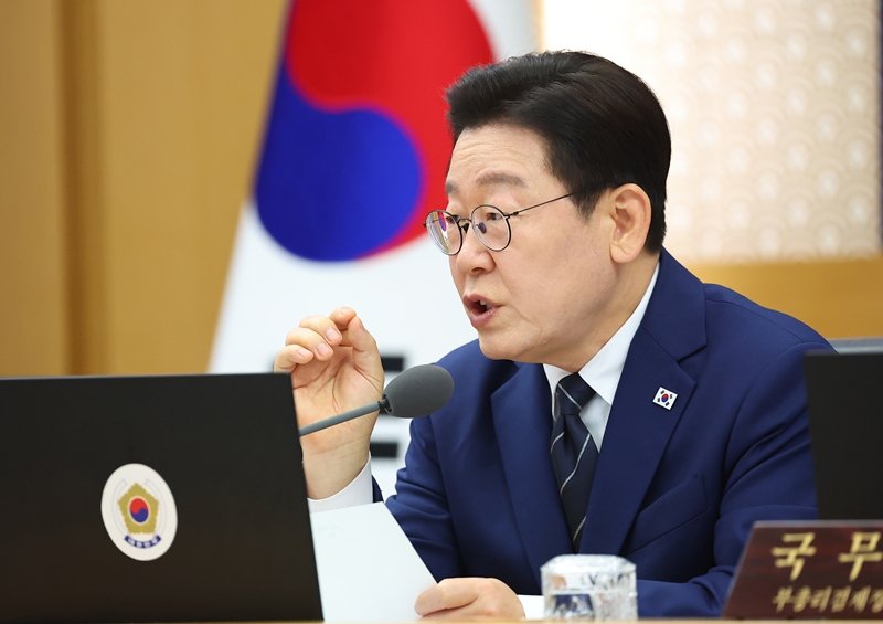 이재명 대통령이 17일 세종시 정부세종청사에서 열린 국무회의에서 발언하고 있다. / 뉴시스