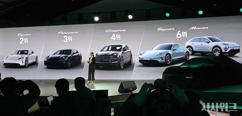 지난해 한국에서 판매된 포르쉐 주요 모델들은 다수가 글로벌 시장에서 최상위권을 차지했다. / 광진구=제갈민 기자