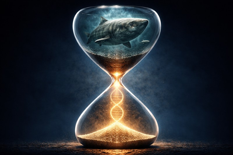 노화 연구의 새로운 게임체인저로 ‘멸종위기종’이 주목받고 있다. 실제 자연 환경에서 강력한 세포 노화의 저항력을 보이는 멸종위기 생물들이 존재하기 때문이다. 하지만 멸종위기종의 보호와 연구자원 확보라는 상충된 입장은 연구자들에겐 딜레마로 다가올 수 있다./ 생성형 AI로 제작한 이미지