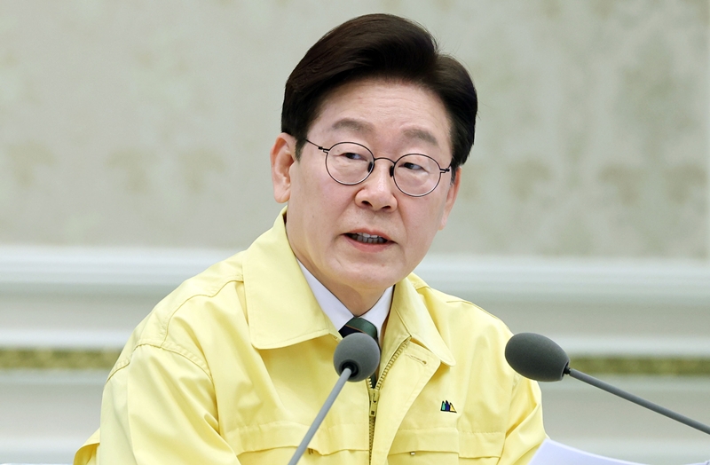 이재명 대통령이 23일 청와대에서 열린 제59차 중앙통합방위회의에서 발언하고 있다. / 뉴시스