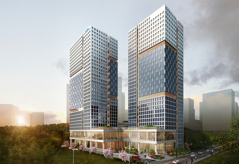 다원시스가 결국 상장폐지 위기까지 직면하게 됐다. 사진은 다원시스의 과천 신사옥 조감도로, 다원시스는 납품 지연 문제 속에 신사옥 건립에 나서 비판에 휩싸인 바 있다. / 다원시스