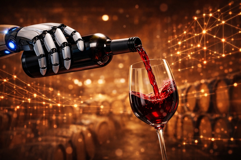 6,000년이 넘는 시간 동안 인류 역사와 함께한 와인이 ‘인공지능(AI)’이라는 첨단과학기술을 만나 진화하고 있다. / 생성형 AI로 제작한 이미지