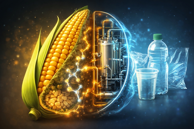 미국-이란 중동전쟁으로 석유화학산업 전반에 큰 타격이 지속될 것이란 전망이 나온다. 이에 단기적 수급 대응을 넘어, 석유 중심의 화학산업 구조 자체를 재편해야 한다는 요구가 커지고 있다. 이에 따른 해답으로 ‘바이오플라스틱’ 기반의 새로운 화학 산업 구조 전환이 떠오르고 있다./ 생성형 AI로 제작한 이미지