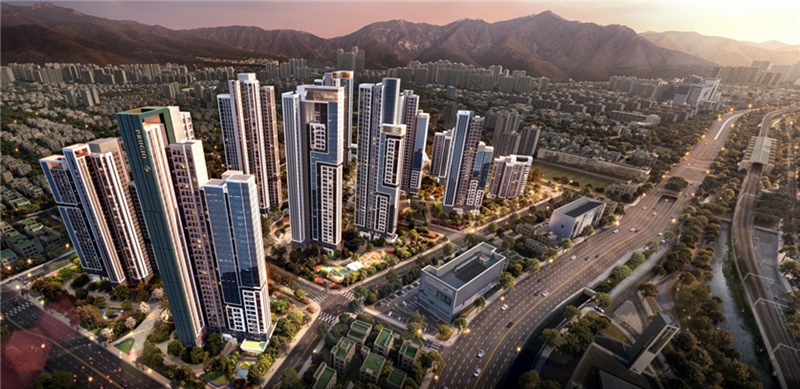 최근 도시정비사업 시장이 빠르게 달아오르는 가운데, 대우건설이 연초부터 공격적인 수주 흐름을 보이며 업계의 시선을 끌고 있다. 사진은 부산 사직4구역 재개발사업 대우건설 제안 조감도. / 대우건설 