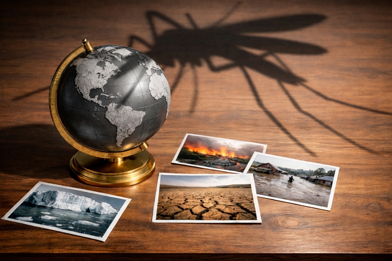 기후변화로 인해 고온 현상이 두 달 이상 빠르게 나타났다. 이에 모기 활동의 본격화 시점도 앞당겨질 것이란 우려가 나오고 있다. / 생성형 AI로 제작한 이미지