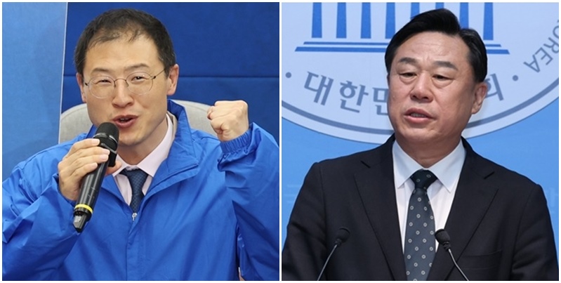 더불어민주당 김상욱 울산시장 후보(좌)와 진보당 김종훈 울산시장 후보(우). / 뉴시스