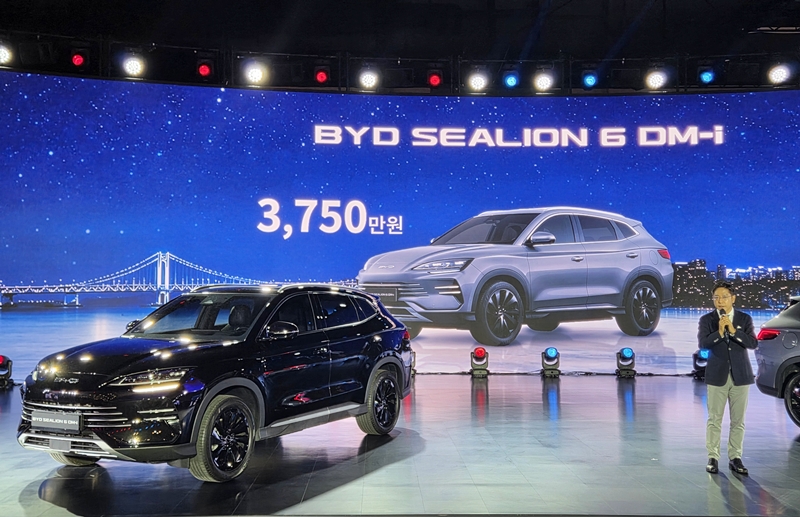 BYD코리아가 PHEV 중형 SUV 모델인 씨라이언6를 국내에 출시했다. / 부산=제갈민 기자