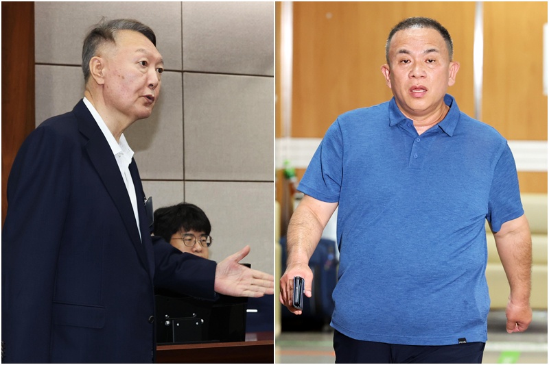 서울중앙지법 형사합의33부(이진관 부장판사)는 13일 정치자금법 위반 혐의로 기소된 윤석열 전 대통령에게 징역 2년과 추징금 1,396만3,600원을, 명태균 씨에게는 징역 1년 6개월을 선고했다. / 뉴시스