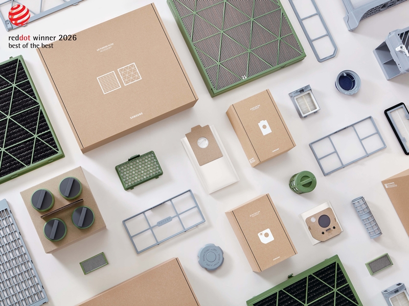 삼성전자는 14일 국제 디자인 수상식 ‘레드닷 디자인 어워드 2026(Red Dot Design Award 2026)’서 최고상을 수상했다고 밝혔다. 이 같은 삼성전자의 디자인 경쟁력 강화는 ‘인공지능(AI)’이 새로운 가전 산업 트렌드가 된 것과 무관치 않다. / 삼성전자