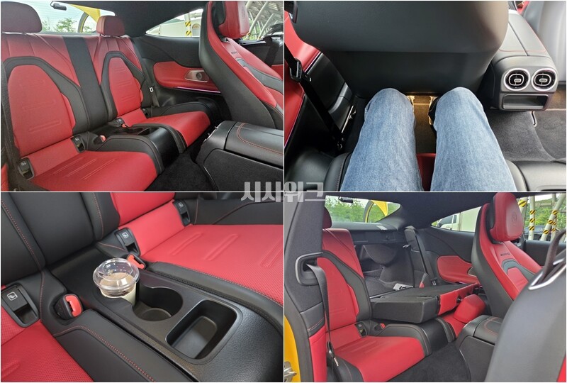 메르세데스-AMG CLE 53 4매틱+ 쿠페는 2열도 충분히 활용할 수 있는 4인승 모델이다. / 제갈민 기자