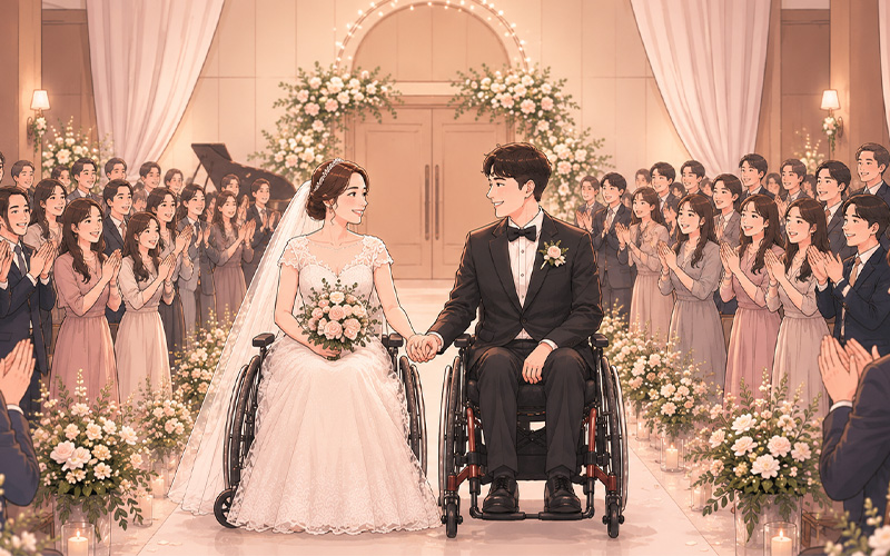 우리 사회의 장애인 결혼은 구체적인 현황조차 집계되지 않고 있다. / 그래픽=생성형AI로 제작