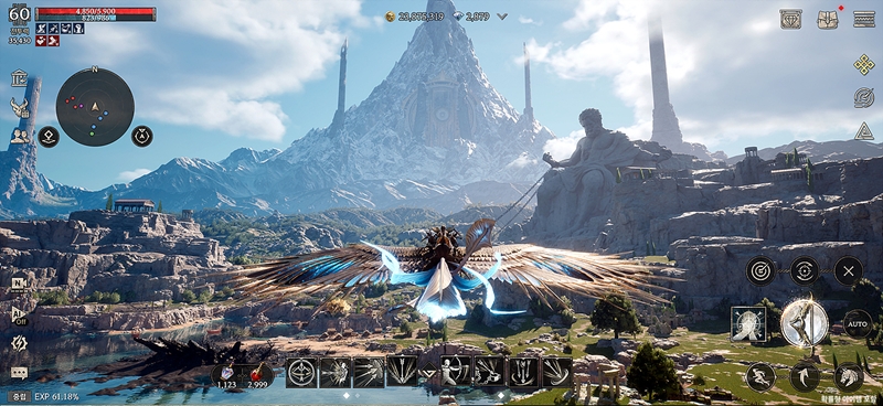 25일 모바일인덱스에 따르면 컴투스 신작 MMORPG(다중접속역할수행게임) ‘제우스: 오만의 신’이 국내 애플 앱스토어에서 인기 1위를 기록했다. 사진은 ‘제우스: 오만의 신’ 게임 화면. / 컴투스