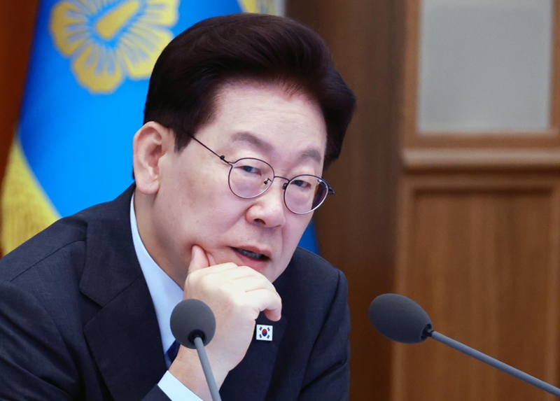 이재명 대통령이 지난 20일 청와대에서 열린 국무회의에서 발언하고 있다. / 뉴시스