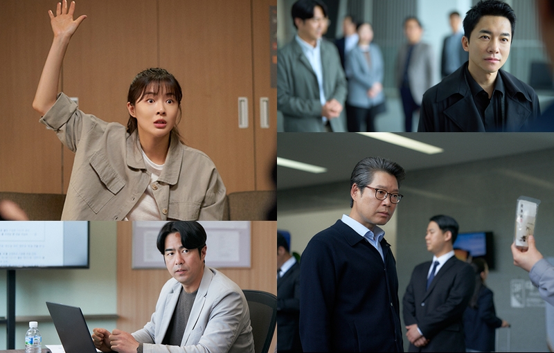 유쾌한 시너지를 완성한 배우들. (위 왼쪽부터 시계방향으로) 이선빈·김영민·유재명·전석호 / 바이포엠스튜디오