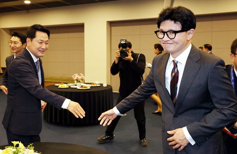 차기 총선과 대선까지 내다봐야 하는 한동훈 의원에게는 당 복귀도 풀어야 할 숙제다. 한 의원은 국회 입성 후 줄곧 국민의힘 복당 의사를 밝혀왔지만 장동혁 지도부와의 갈등에 가로막혀 논의는 제자리걸음이다. / 뉴시스